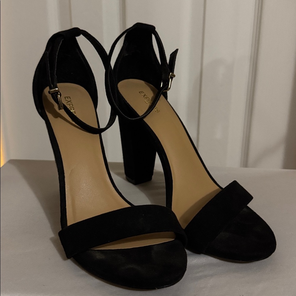 Express Black Heels